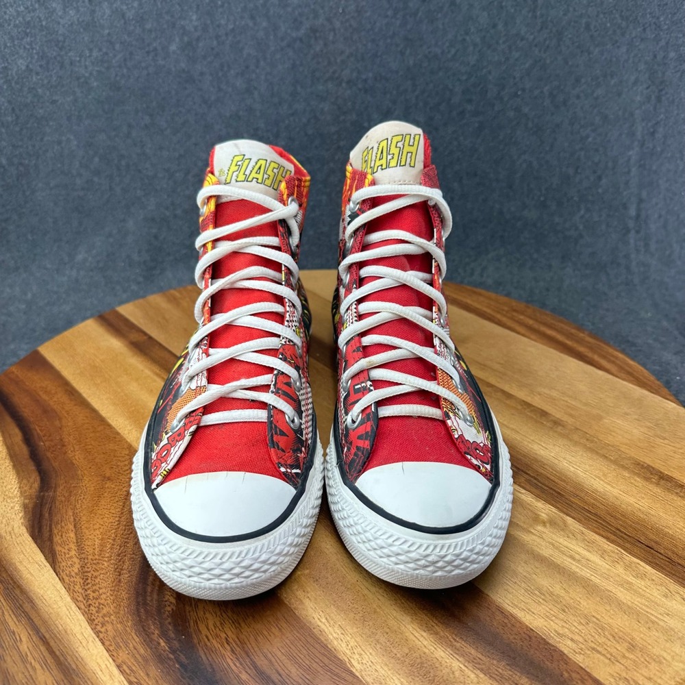Converse Chuck Taylor All Star DC Comics The Flash High Top Sneakers Womens 8 - Picture 4 of 14